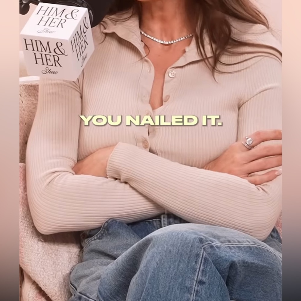 Cropped Button Down Turtleneck in Limestone - image 2